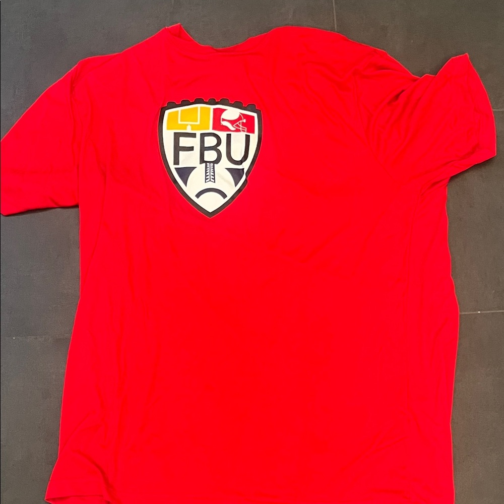 Coach Red Short-Sleeve FBU Logo Tee